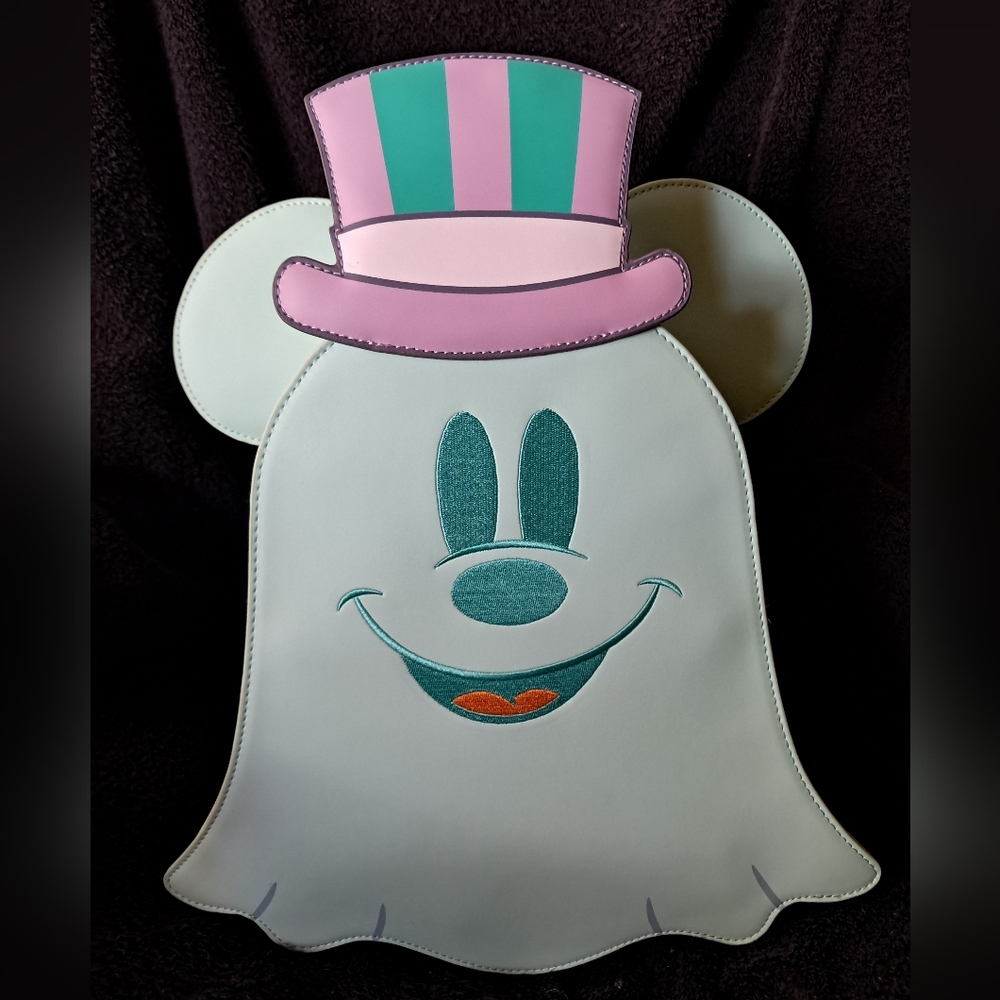 Green Mickey Ghost GITD Loungefly Mini Backpack